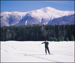 Winter exercise -- cross country ski